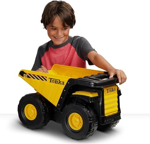 Tonka Toughest Mighty Dump Truck, Yellow, (L x W x H) 12.00 x 19.00 x 10.75 Inches in Kuwait