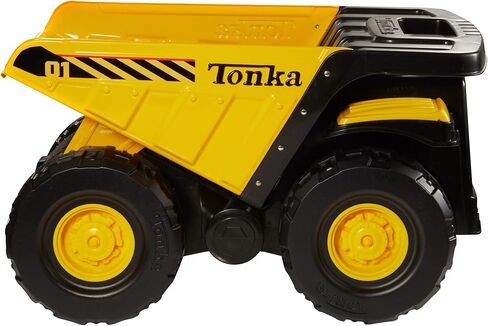 Tonka Toughest Mighty Dump Truck, Yellow, (L x W x H) 12.00 x 19.00 x 10.75 Inches in Kuwait