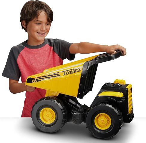Tonka Toughest Mighty Dump Truck, Yellow, (L x W x H) 12.00 x 19.00 x 10.75 Inches in Kuwait