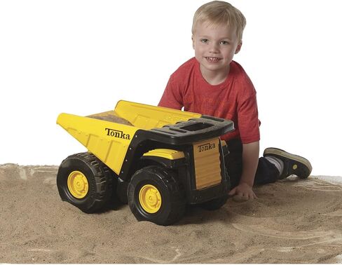 Tonka Toughest Mighty Dump Truck, Yellow, (L x W x H) 12.00 x 19.00 x 10.75 Inches in Kuwait