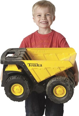 Tonka Toughest Mighty Dump Truck, Yellow, (L x W x H) 12.00 x 19.00 x 10.75 Inches in Kuwait