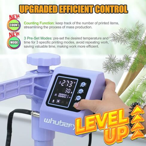 Whubefy Heat Press Machine for T Shirts 15x15 with 30OZ Tumbler Press 8 in 1 Slide Out & Swing Away Digital Heat Transfer with 3 Pre-Set Modes & Counting Function for Bulk Press Hat Cap Mug Plate in Kuwait