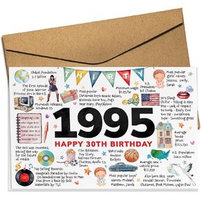 بطاقة عيد ميلاد 60 - هدايا عيد ميلاد سعيدة 1965 60 للرجال ، النساء - هدايا بيوم البالغة من العمر 60 عامًا للرجل ، امرأة ، أبي ، زوج واحد - 5.3'x 8 ''