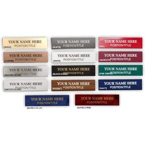 Name Plate - 2x10" Slide in Plastic - Personalized/Customized.