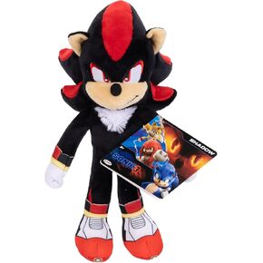Sonic the Hedgehog 3 Movie Shadow Plush 9-Inch Stuffed Toy Figure - Officially Licensed Sonic 3 Movie