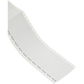 Compulabel Pinfeed Labels Fanfold Permanent Adhesive, 3 1/2" x 15/16", White (162358)