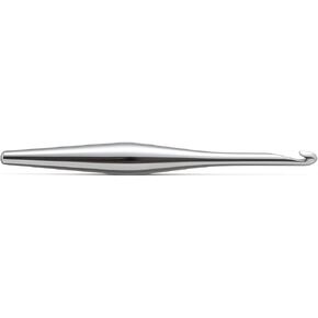 Furls Crochet Hook, Silver Streamline Metal, Ergonomic Handle Crochet Hooks 7" (Silver Metal, J - 6.00mm)