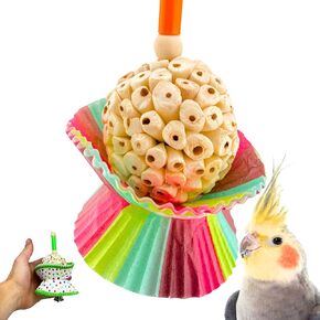 Bonka Bird Toys 1925 Cake Natural Sola Shred Pract Phege Treat Parrotlet Parrotlet Budgie Cockatiel Parakeets وغيرها من الطيور المماثلة