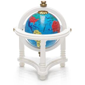 Odoria 1/12 Miniature World Globe Dollhouse Decoration Accessories ، Reddish Brown