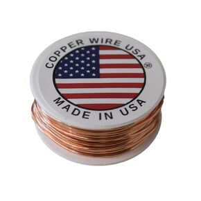 Wholesale Uncoated Bare Copper Wire 100 Ft. Dead Soft (See Varaition) (100 Ft - 12 Ga Coil)