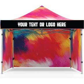 Custom Tent banner for Trade Show |Craft Show or Event | Front of Tent Banner, Fits Most Standard Canopys 10x10 Canopy Tent Festival Banner (8x1ft)