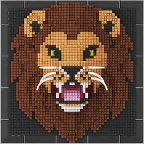 Bdydt Wall Art Lion Building Set. مجموعة ديكور على الحائط للبالغين الذين يحبون الهوايات الإبداعية (1700+ قطعة) مناسبة للبالغين
