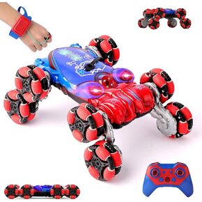 8 عجلات إيماءات استشعار RC STUNT لعبة الهدايا للأولاد من 6-14 سنة ، والتحكم عن بعد تحويل يدوي هدية عيد ميلاد للسيارة للأطفال 6 7 8 9 10 11 12 13 14