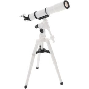 Totority Dollhouse Miniature Telescope 1:12 Scale, Realistic Plastic Telescope Model for Kids, Desktop Decor, Dollhouse Accessories, Beige, 2.28 X 1.61 X 1.02 Inches