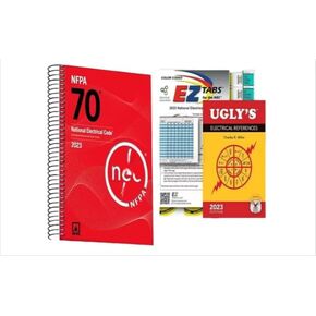 2023 Code Book NFPA70 NEC + 2023 Ugly'S Electrical Ref Spiral + EZ New Stock