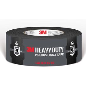 3M Black Duct Tape, 1.88in x 45yd, 1 Roll, Heavy Duty Multi-Surface, Temporary Solutions for Sealing, Holding, and Reinforcing, Tear by Hand Vertically and Horizontally, Staple for Every Toolbox