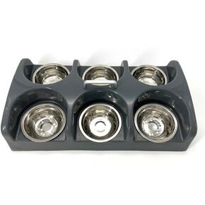 Puppy Feeding System 6 Litter Multiple Dog Bowl Feeder Puppy Feeder Station, Weaning Dish Puppy's Feeding