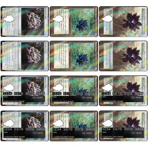 لعبة Black Lotus MTG Debit Cover Cover Cover Sticker Scener Skin （12 PCS） ألعاب البطاقة الجمالية ديكور ديكور هدايا إمدادات MERCH لـ EBT Debit Transferation Key Cover
