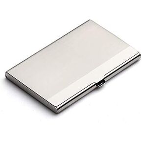 Professional Business Card Holder Stainless Steel Pocket Name Card for Case Holds Up to 18 Cards for Clients Associ