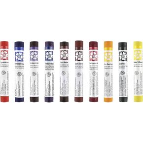 Daniel Smith Watercolor Sticks Starter Set of 10 Assorted Colors - Extra Fine Watercolors For Drawing or Painting - [Set of 10]