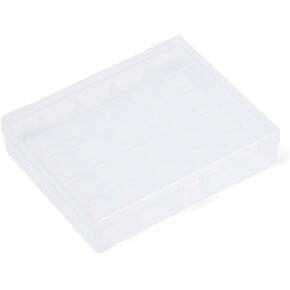4Pcs Bobbin Box, 25 Slots Transparent Bobbins Spools Box Empty Sewing Craft Plastic Case Storage Box for Sewing Machine