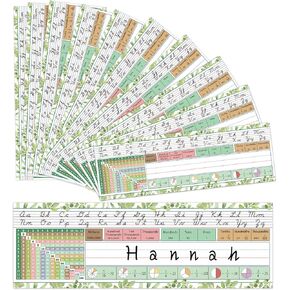 36PCS BOHO NAME NAME TAGS for Classroom Plate التقليدية للمخطوط