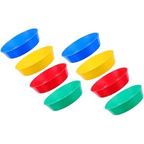 LIFKOME 8Pcs Pigment Trays Vibrant Watercolor Mixing for Artists Smooth Surface Paint Dish Trays for Oil and Painting for Students and Professionals