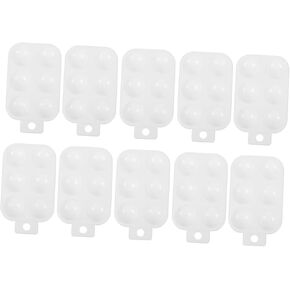 Homoyoyo 10pcs Hand Grip Paint Mixing Palette Durable Art Color Mixing Board for Oil Painting Easy to Clean for Artists and Beginners White