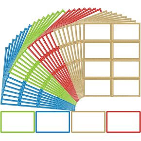 240 Pcs Name Tag Sticker - 3.5x2.25 Sticky Name Tags Storage Bin Labels, Label Stickers for School，Classroom，Moving Packing and Clothing