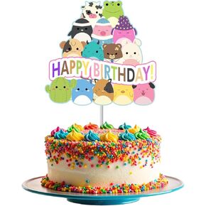 SquishyMellow Friends Birthday Cake Topper
