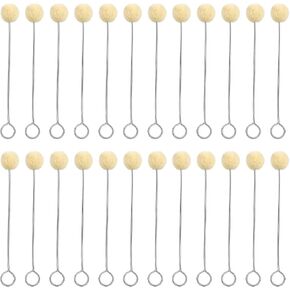 100 Pcs Wool Daubers, Leather Daubers Wool Daubers Ball Brush Leather Dye Applicator Brush for DIY Crafts Supplies and Projects