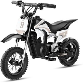 36V Kids Electric Dirt Bike 700W دراجة نارية ذروة الذروة ، 16 ميلًا في الساعة بسرعة 10 ميجا بوس أنيق المدى ، 3 سرعات ، دراجة كهربائية للأطفال الذين تتراوح أعمارهم بين 3-10