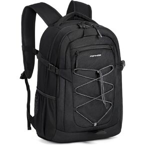 Casual Daypack Backpacks - 17.3 inch Laptop Backpack Carry On Water Resistant Computer Bag Casual Daypacks for Men & Women Hiking College Daily Trips Black