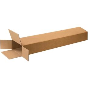 8"x4"x46" Side Loading Boxes, 200 lb. Test/ECT-32 Kraft, 15 Pack