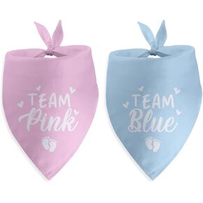 2 Packs Big Sister Big Brother to My Little Human Dog Bandana Gender Reveal Pregnancy Announcement Gifts for Large Medium Small Dogs Baby Announcement Photo Props Pet Scarf Christmas Puppy Gifts