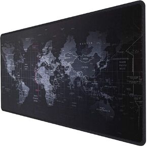 Large Gaming Mouse Map Pad 800×300×2MM (31.50X11.81X0.08 inch),with Non-Slip Base,Waterproof and Foldable Pad,Desktop Pad Suitable for Gamers,Suitable for Desktop,Office and Home,Black