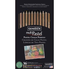 PASTEL CHALK PENCIL 36/SET