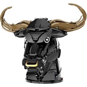 SEMKY Bull Head Ornament Building Block Set (1460 Pieces) -Building Blocks Gifts for Kid and Adult