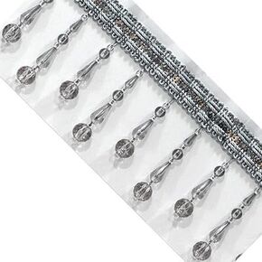Fringe Trim Tassel,Crystal Beaded Pendant Tassel, Home Decoration (Color : 8) (Color : 7) (8)(8)