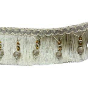 Fringe Trim Tassel,Crystal Beaded Pendant Tassel, DIY Home Decor Accessories(108)