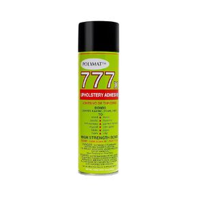 1-12oz Can Polymat 777 Aerosol Spray Glue Fast Tack Adhesive for Upholstery, Foam, Speaker Box Carpet, Car Auto Liner and Fabric, Multi-Purpose Adhesive