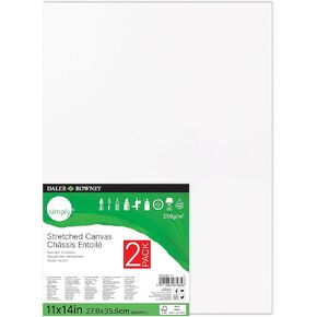 Daler Rowney Simply Stretched Canvas, 11x14, White