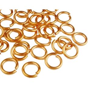 16 Ga Solid Copper 8 Mm O/d Jump Ring 140 P. 1 Oz Saw-Cut Made in USA