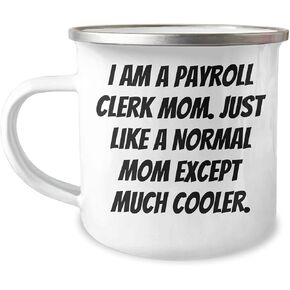Gifts from Payroll Clerk Mom, Unique Camping Mug for Payroll Clerk, Christmas Unique Gifts