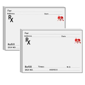 Prescription Pads for Doctors Pharmacist Rx Paper Notepad Doctor Prescription Pad for Doctor Home Office Gift 5 Pack
