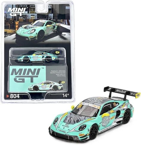 Diecast Model Car Compatible with Mini GT 1:64 Porsche 911 GT3 R #28 HubAuto Racing2023 FIA GT World Cup 70th Macau Grand Prix Limited Edition MGT00804 in Saudi Arabia