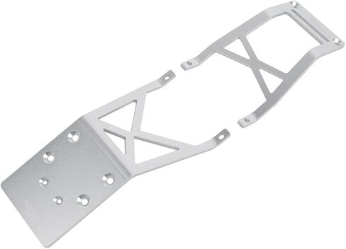Aluminum Front/Rear Skid Plate for Traxxas 2WD Stampede Skully VXL Brushless Monster Truck (Sliver) in Saudi Arabia