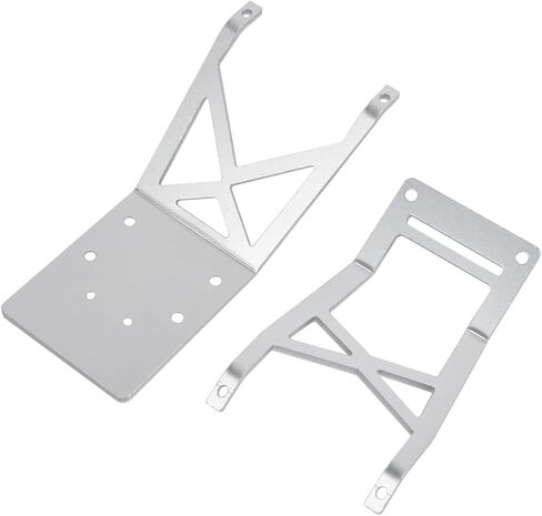 Aluminum Front/Rear Skid Plate for Traxxas 2WD Stampede Skully VXL Brushless Monster Truck (Sliver) in Saudi Arabia