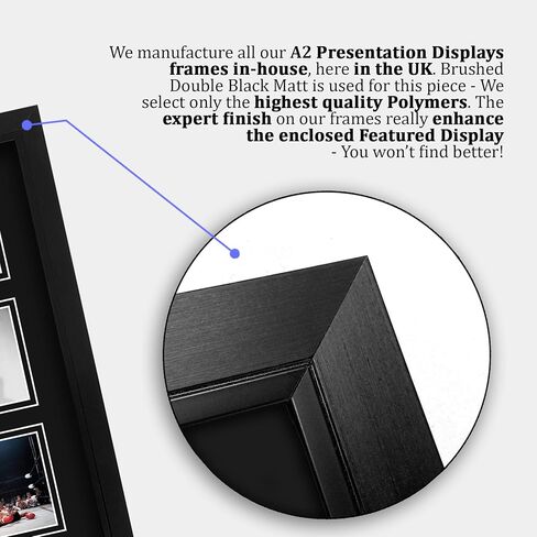 HWC Trading Foreman Ali Fight The Rumble in the Jungle George Foreman vs Muhammad Ali 16 x 12 inch Framed Gifts Printed Signed Autograph Picture for Boxing Memorabilia Fans - 16" x 12" Framed in Kuwait