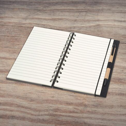 خصم Promos Custom Eco Block Notebooks مع مجموعة أقلام من 10 ، حزمة كبيرة مخصصة - مثالية للمدرسة ، المكتب ، الأعمال ، المنزل - الدخان in Kuwait